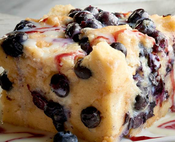 White Chocoilate Blueberry Pudding